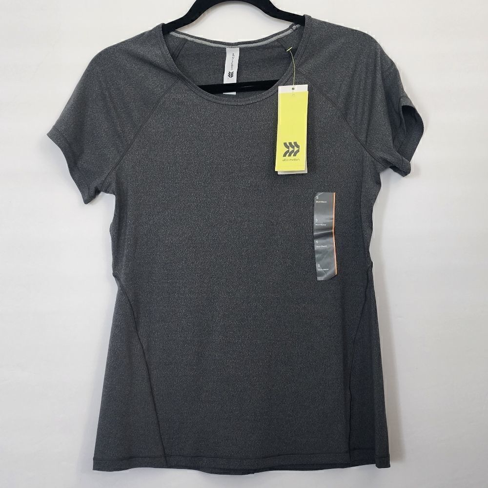 Women's Short Sleeve Run T-Shirt - All in Motion Charcoal Gray S, L,